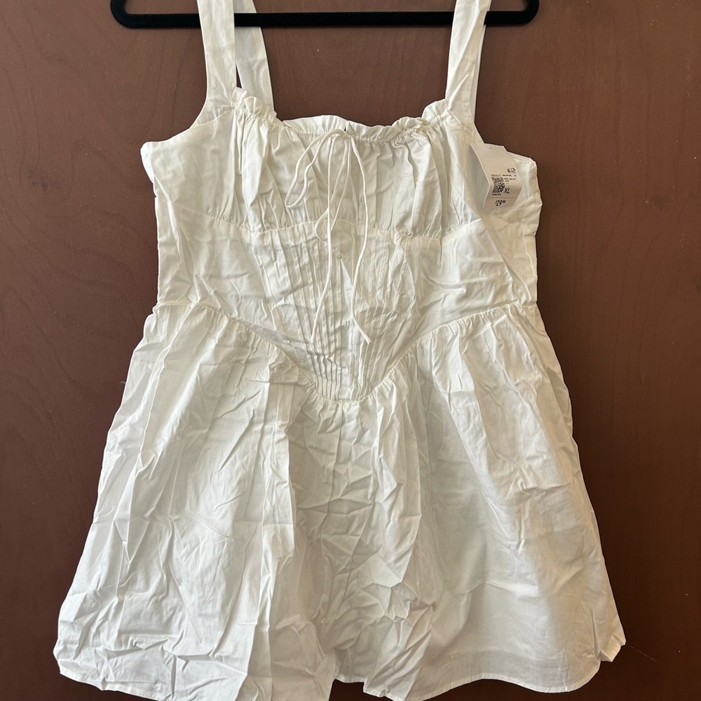 White corset mini Dress size XL